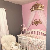 Crown Wall Decor With Sheers