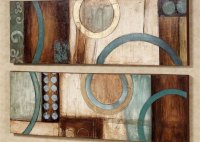 Brown And Turquoise Wall Art