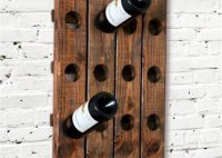 Diy Wood Wall Mounted Wine Rack