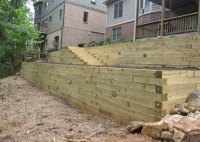How To Build A Wooden Retaining Wall On Slope
