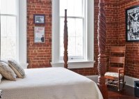 Red Brick Wall Bedroom Ideas