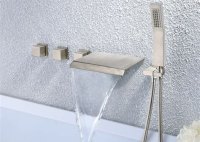 Wall Mount Tub Filler With Hand Shower