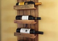 Wood Wall Mounted Wine Rack