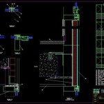 Glass Curtain Wall Section Detail Dwg