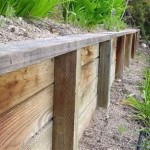 Installing A Retaining Wall With Railroad Ties