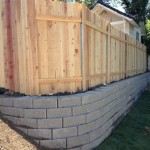 Retaining Wall With Fence On Top Pictures