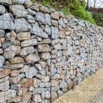 Stone Mesh Retaining Wall
