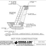 Versa Lok Retaining Wall Specifications
