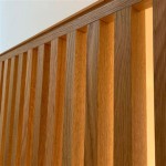 Vertical Wood Slat Wall Detail