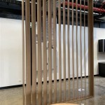 Vertical Wood Slat Wall Divider