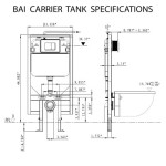 Wall Hung Toilet Carrier Dimensions