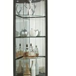Wall Mounted Corner Display Cabinets With Glass Doors
