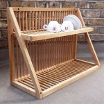 Wall Mounted Wooden Dish Drying Rack