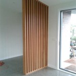 Wooden Slat Wall Divider